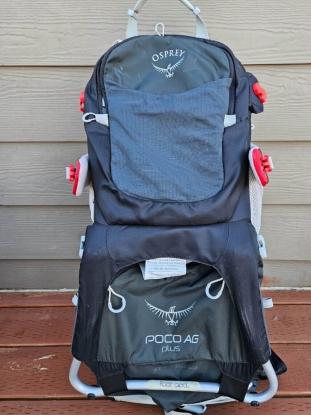 Osprey Poco Plus is a premium, high-capacity framed child carrier backpack desig